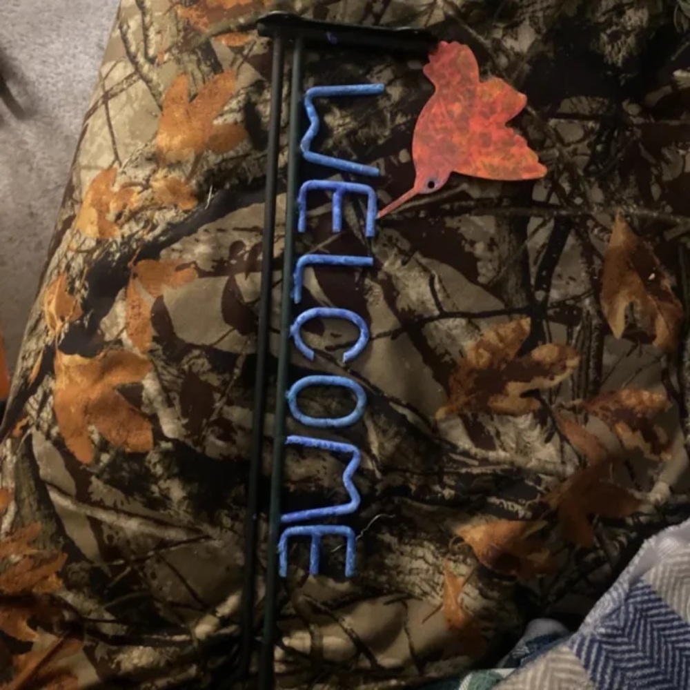 Metal Welcome Sign